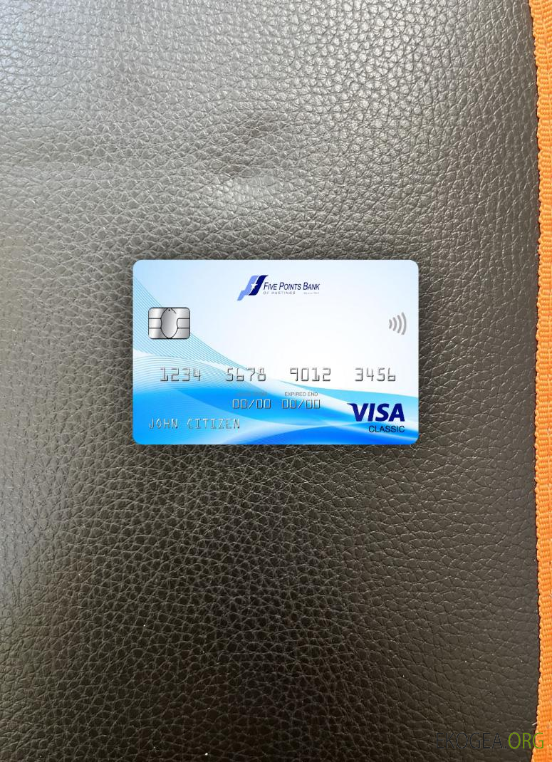 USA Nebraska Five Points Bank visa carte classique photolook ,